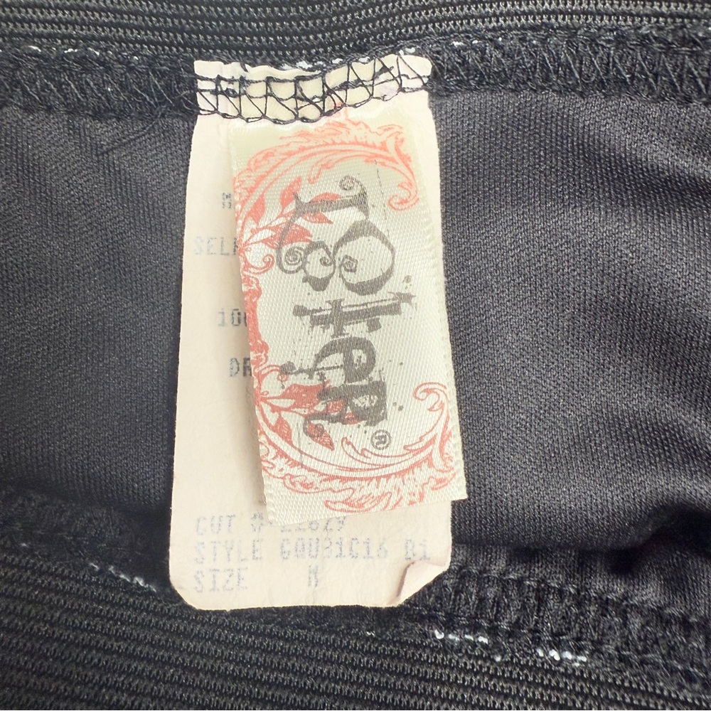 L8teR zebra print mini skirt black white ruched textured size M Y2K going out - Picture 6 of 7